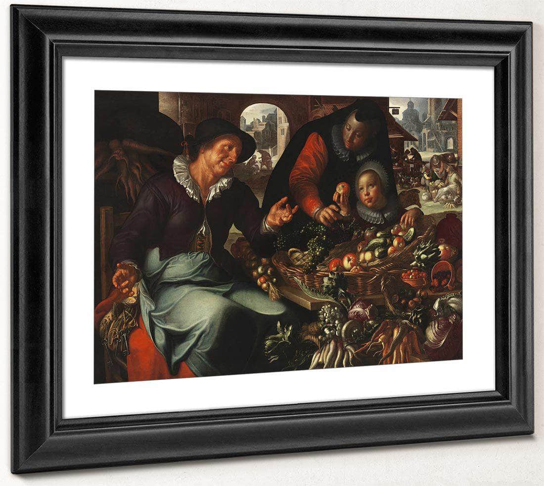 The Fruit And Vegetable Seller By Joachim Wtewael Fine Art Print