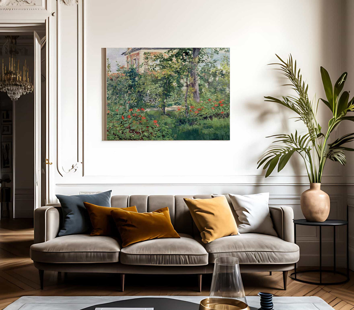The Garden At Bellevue By Edouard Manet Fine Art Print