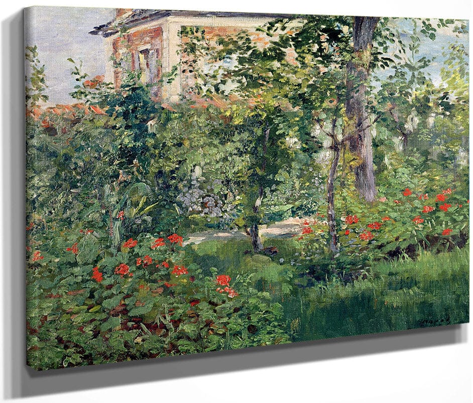 The Garden At Bellevue By Edouard Manet Fine Art Print