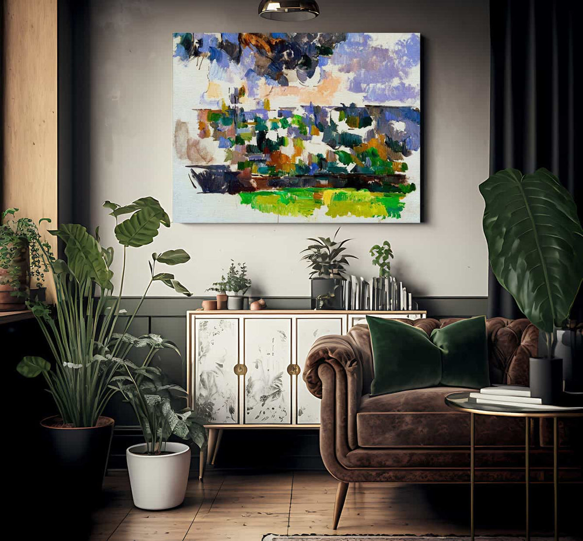 The Garden At Les Lauves By Cezanne Paul Fine Art Print