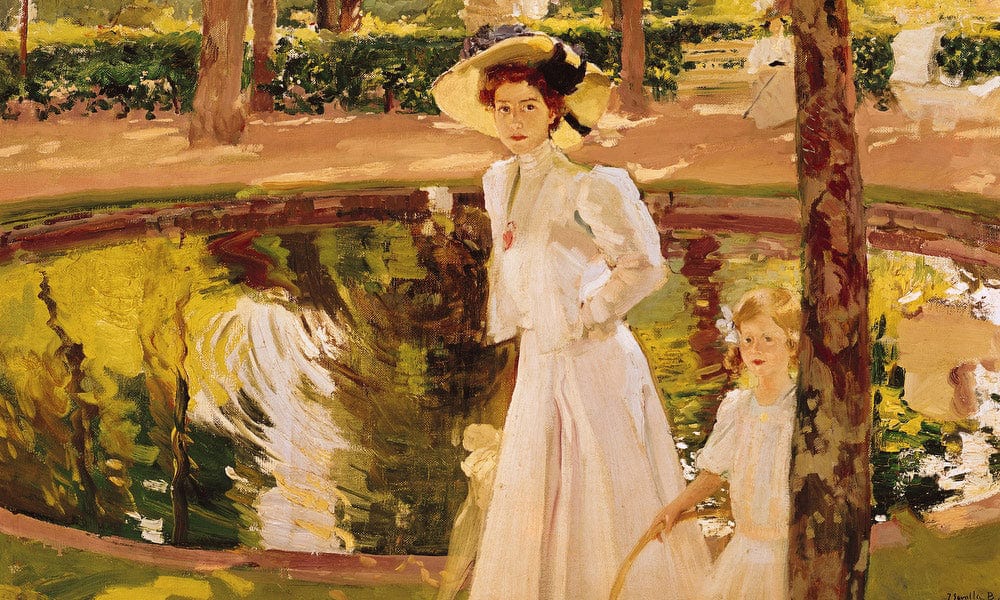 The Garden By Joaquin Sorolla Y Bastida Fine Art Print