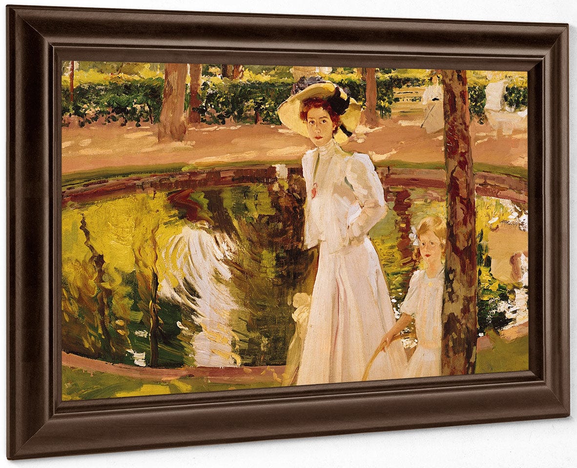 The Garden By Joaquin Sorolla Y Bastida Fine Art Print