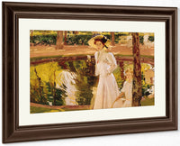 The Garden By Joaquin Sorolla Y Bastida Fine Art Print