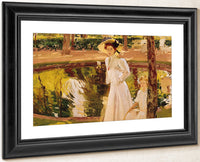 The Garden By Joaquin Sorolla Y Bastida Fine Art Print