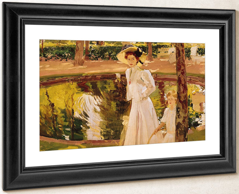 The Garden By Joaquin Sorolla Y Bastida Fine Art Print