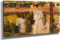 The Garden By Joaquin Sorolla Y Bastida Fine Art Print