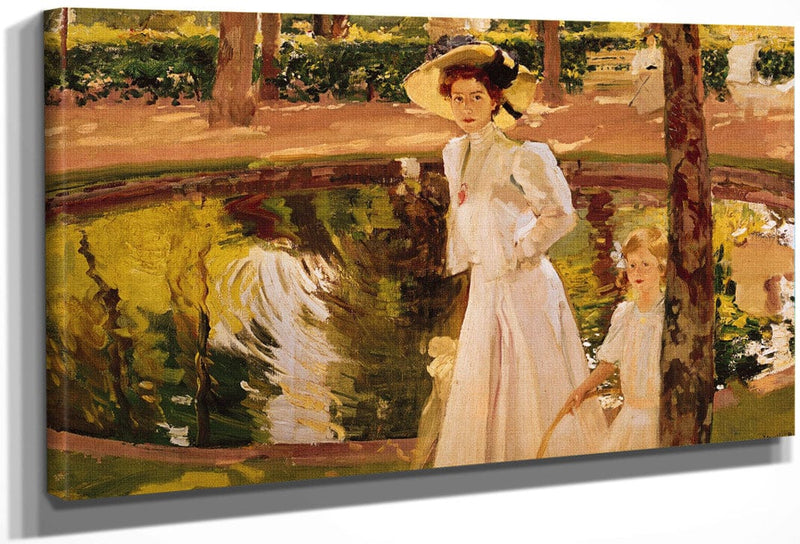 The Garden By Joaquin Sorolla Y Bastida Fine Art Print