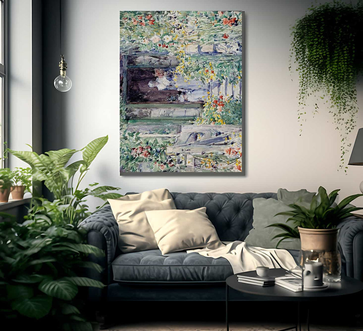 The Garden In Its Glory By Childe Hassam Fine Art Print