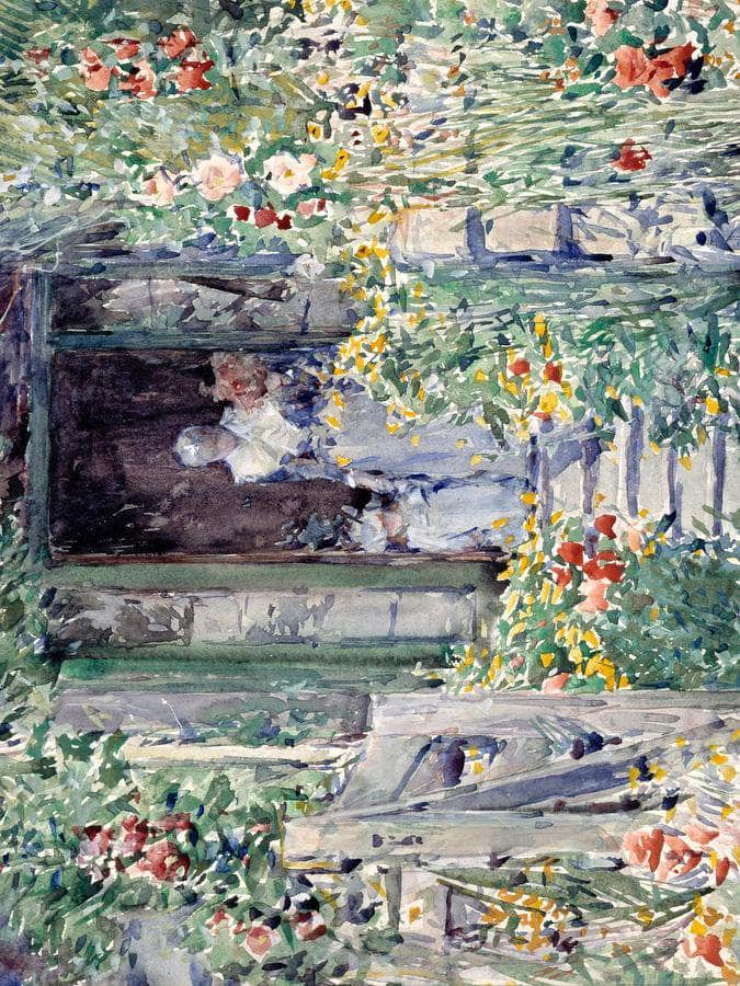 The Garden In Its Glory By Childe Hassam Fine Art Print