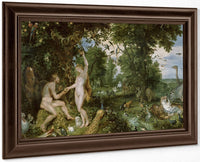 The Garden Of Eden With The Fall Of Man By Jan Brueghel The Elder Fine Art Print