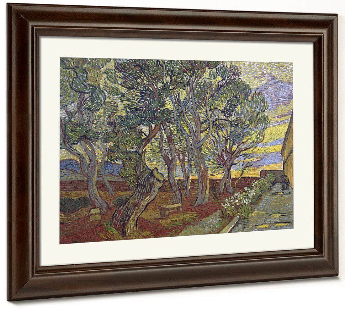 The Garden Of Saint Paul's Hospital 2 By Vincent Van Gogh Fine Art Print