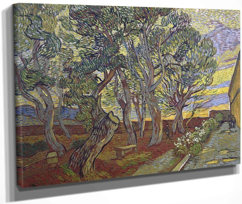 The Garden Of Saint Paul's Hospital 2 By Vincent Van Gogh Fine Art Print