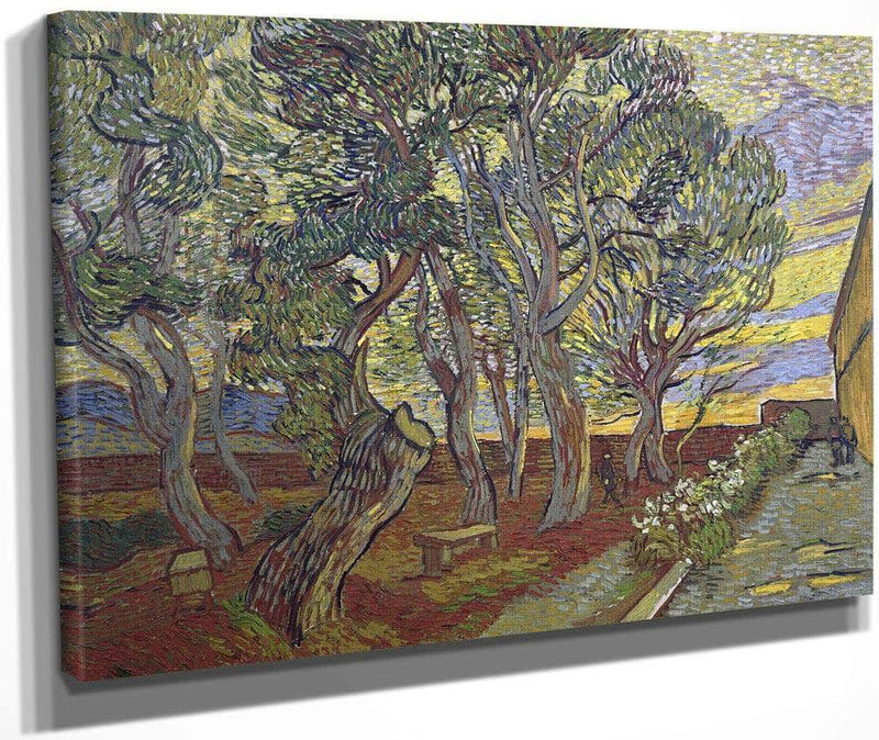 The Garden Of Saint Paul's Hospital 2 By Vincent Van Gogh Fine Art Print