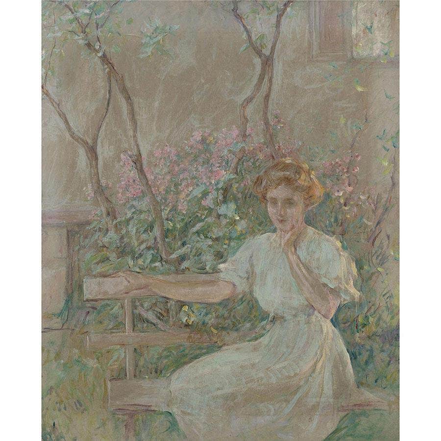The Garden Seat By Robert Reid Fine Art Print