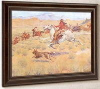 The Gathering Of The Trappers By Frederic Remington Fine Art Print