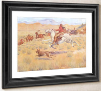 The Gathering Of The Trappers By Frederic Remington Fine Art Print