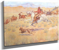 The Gathering Of The Trappers By Frederic Remington Fine Art Print
