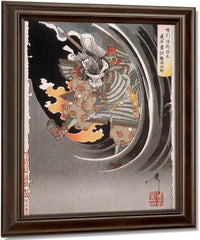 The Ghost Of Akugenta Yoshihira 1889 By Tsukioka Yoshitoshi Fine Art Print