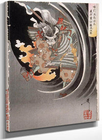 The Ghost Of Akugenta Yoshihira 1889 By Tsukioka Yoshitoshi Fine Art Print