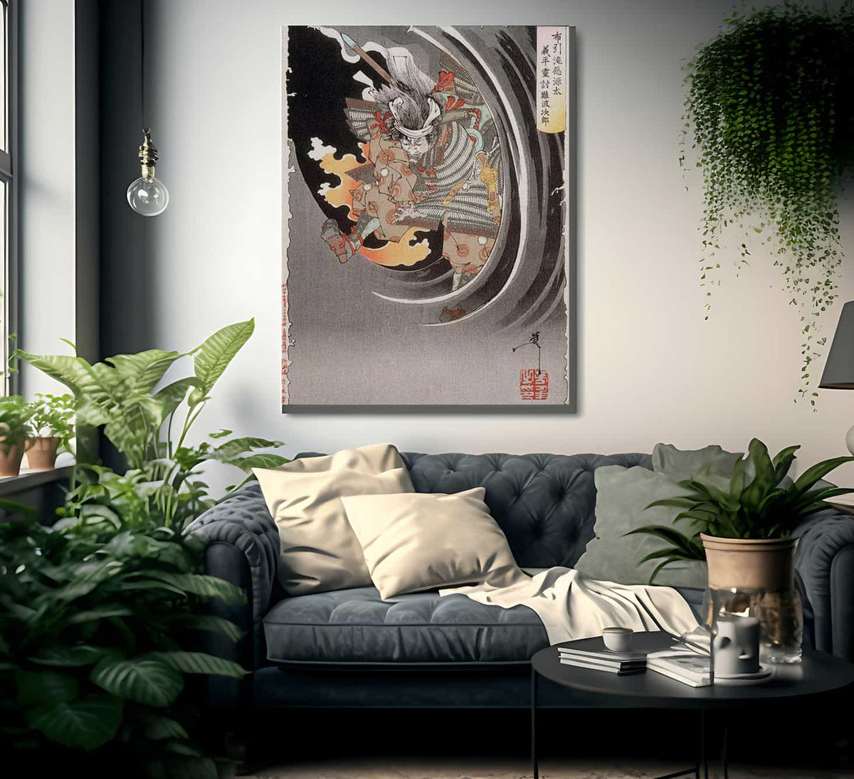 The Ghost Of Akugenta Yoshihira 1889 By Tsukioka Yoshitoshi Fine Art Print