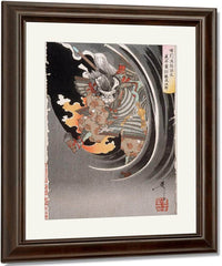 The Ghost Of Akugenta Yoshihira 1889 By Tsukioka Yoshitoshi Fine Art Print