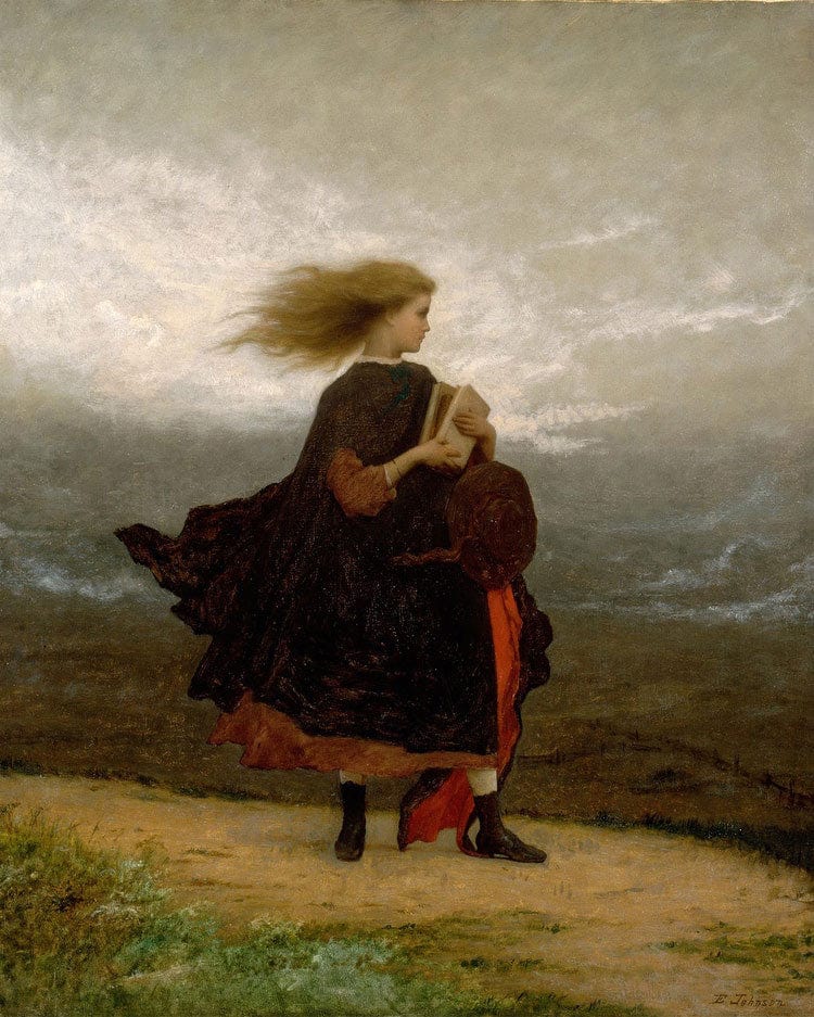 The Girl I Left Behind Me By Eastman Johnson Fine Art Print