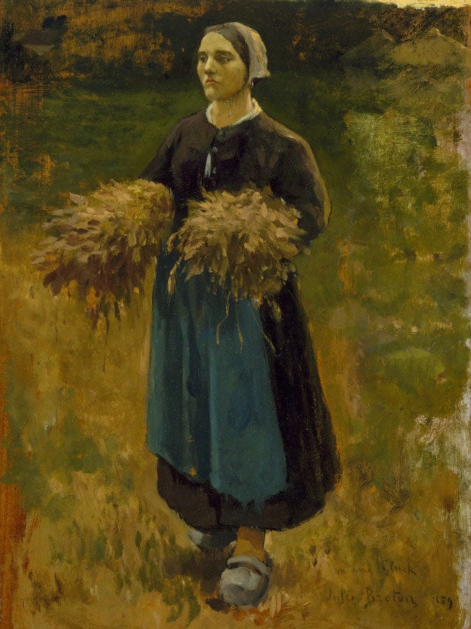 The Gleaner By Jules Breton Fine Art Print