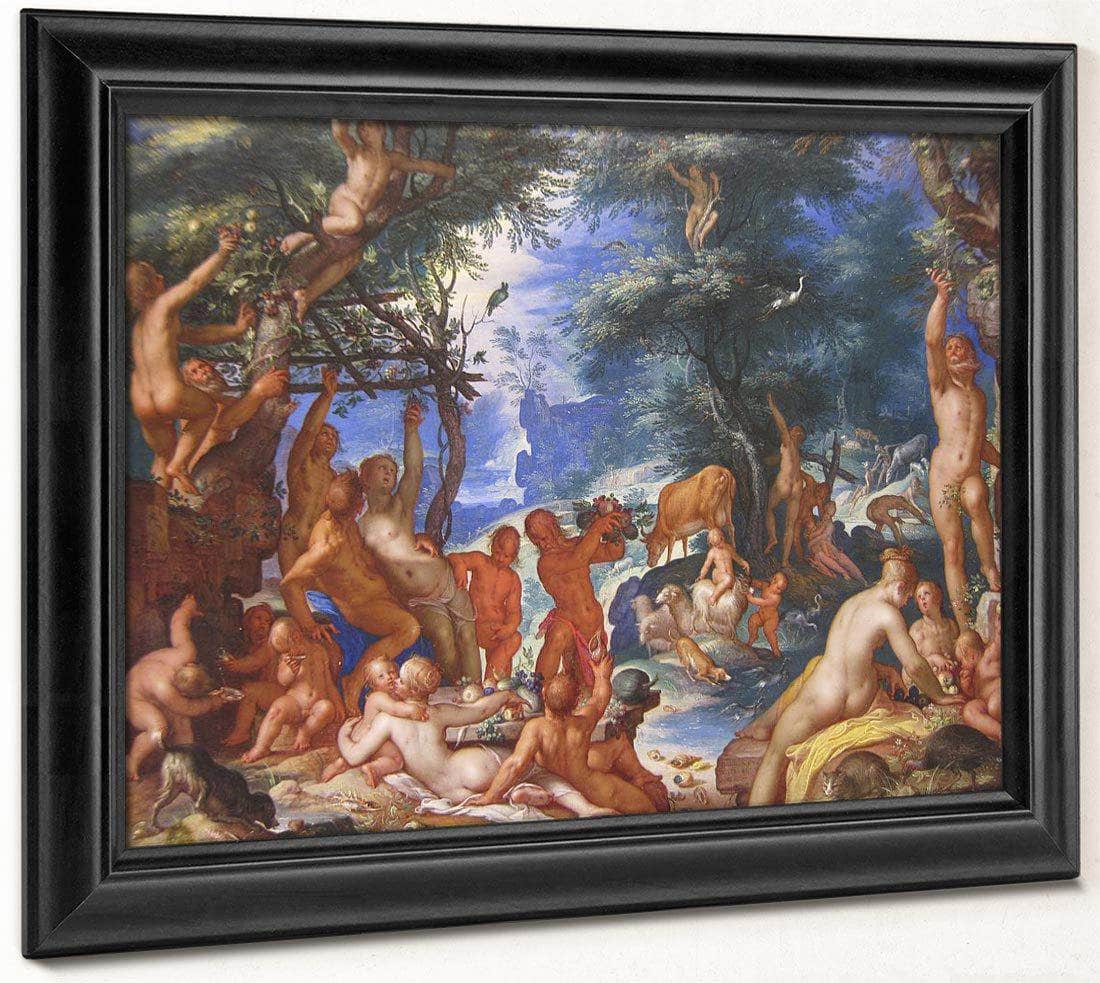 The Golden Age By Joachim Wtewael Fine Art Print