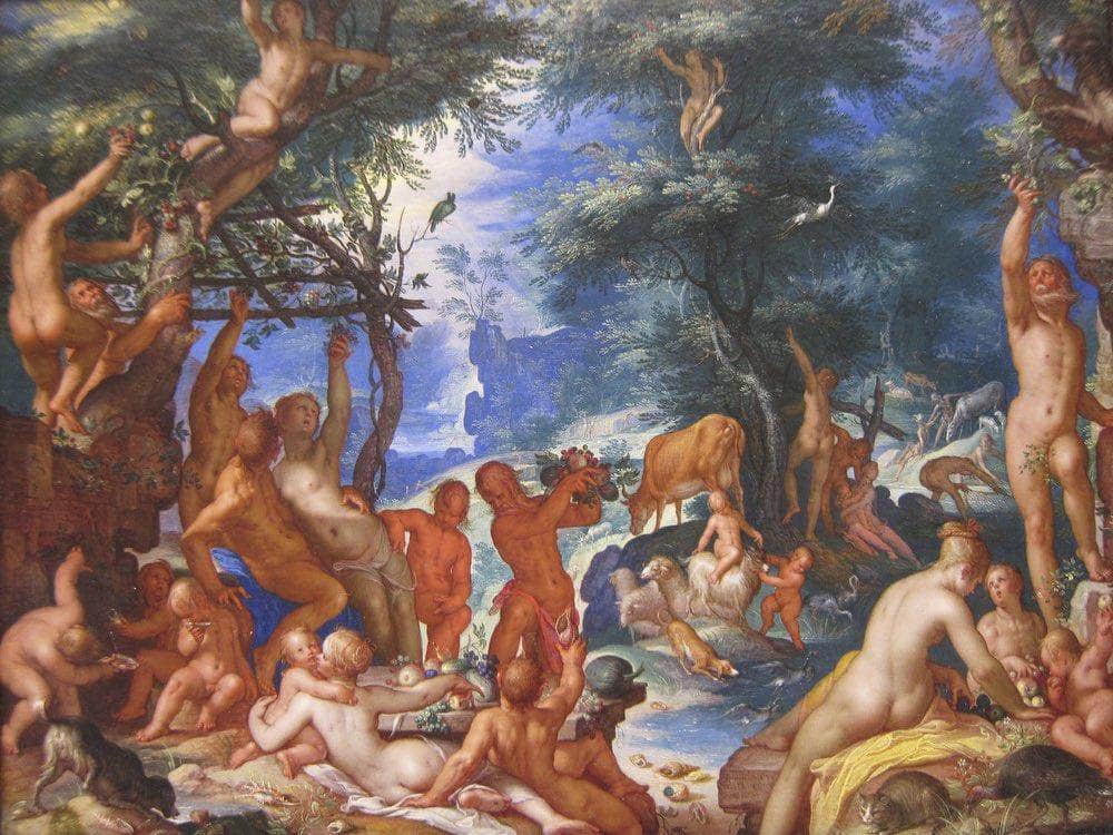 The Golden Age By Joachim Wtewael Fine Art Print