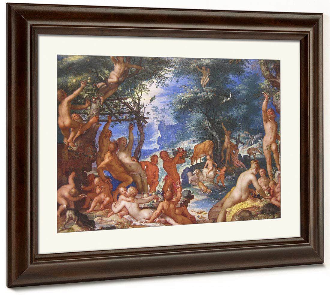 The Golden Age By Joachim Wtewael Fine Art Print