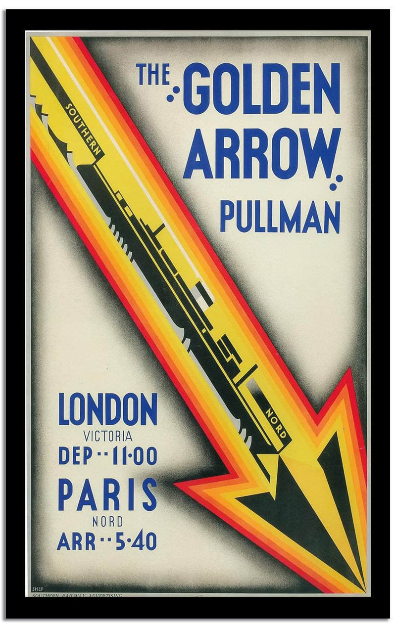 The Golden Arrow Pullman  Vintage Poster Fine Art Print