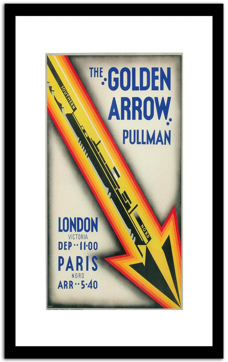 The Golden Arrow Pullman  Vintage Poster Fine Art Print