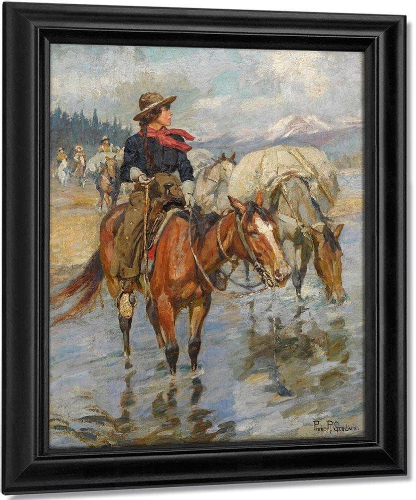 The Golden Girl Of The West By Philip R. Fine Art Print