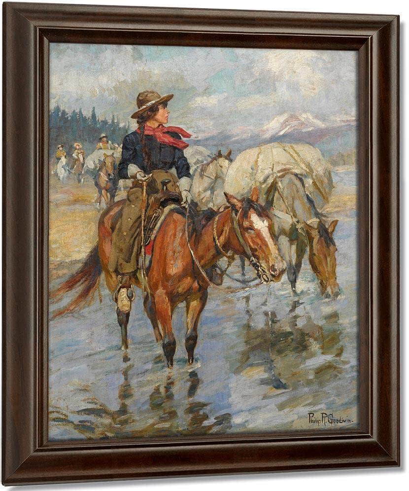 The Golden Girl Of The West By Philip R. Fine Art Print