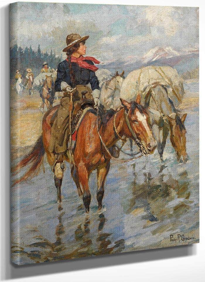 The Golden Girl Of The West By Philip R. Fine Art Print