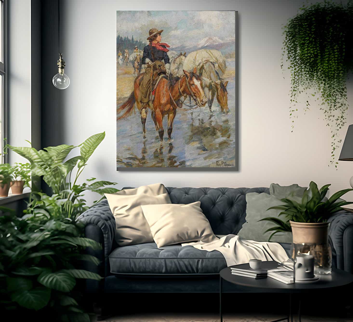 The Golden Girl Of The West By Philip R. Fine Art Print