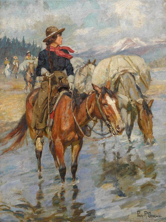 The Golden Girl Of The West By Philip R. Fine Art Print