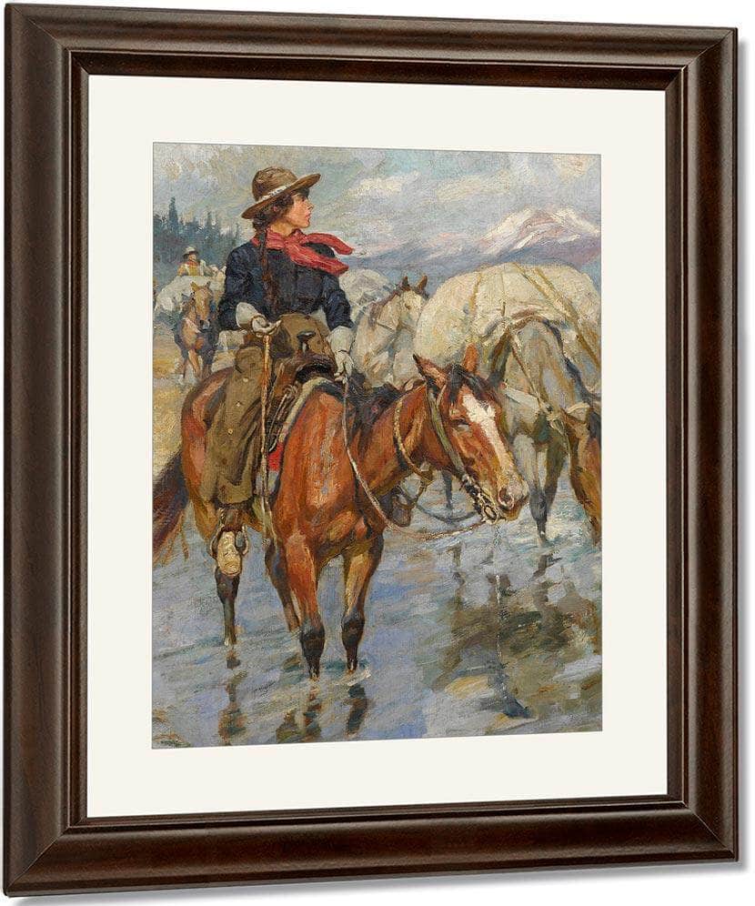 The Golden Girl Of The West By Philip R. Fine Art Print