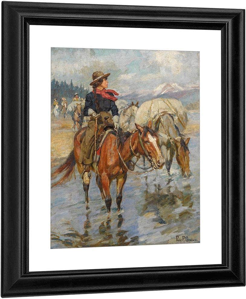 The Golden Girl Of The West By Philip R. Fine Art Print