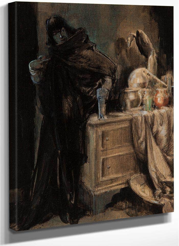 The Golden Lancet By Everett Shinn Fine Art Print