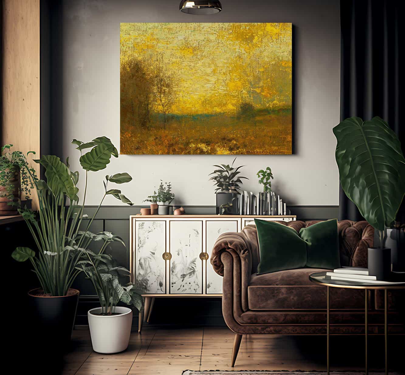 The Golden West 1923 By Bruce Crane Fine Art Print