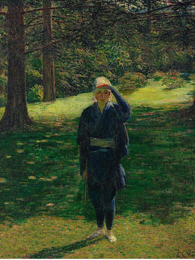 The Golfer By Lilla Cabot Perry Fine Art Print