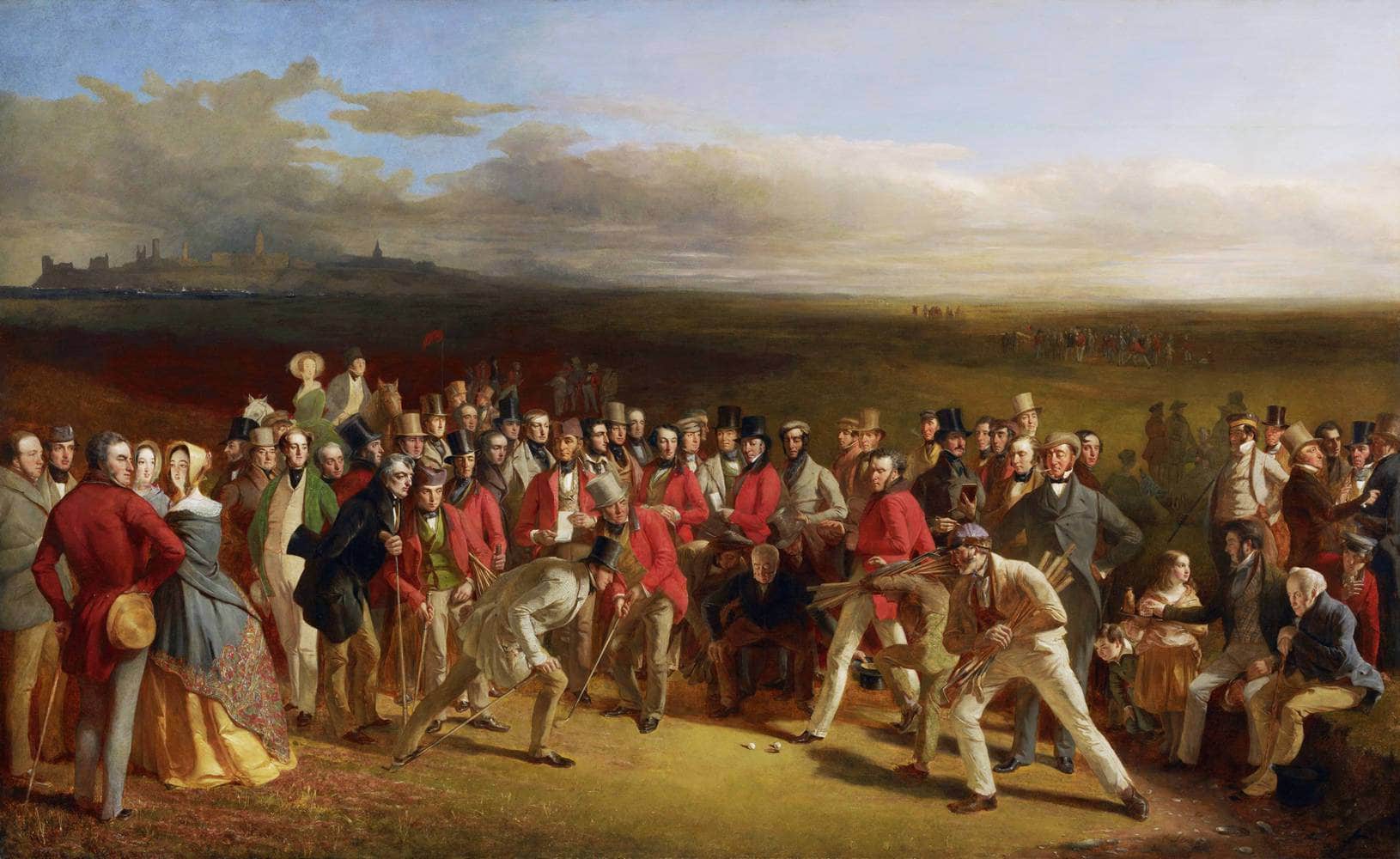 The Golfers Painting Charles Lees Canvas Art Fine Art Print