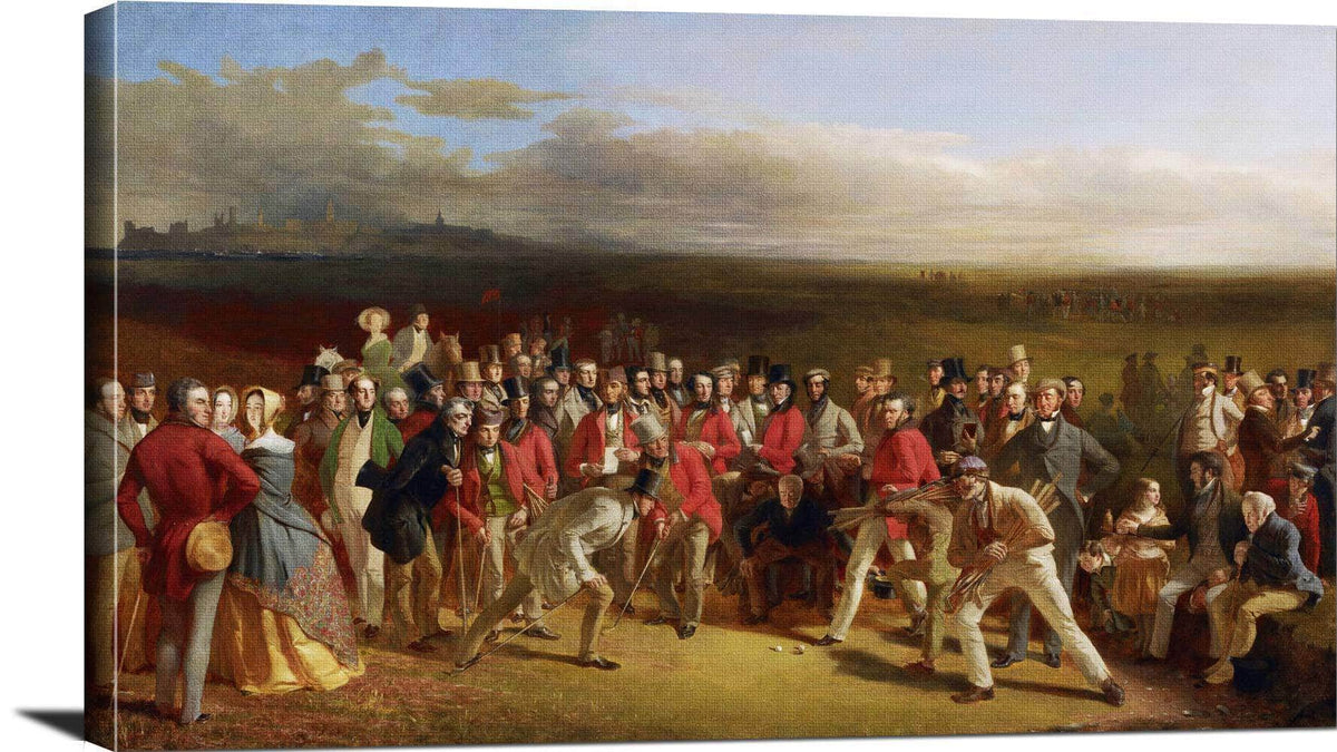 The Golfers Painting Charles Lees Canvas Art Fine Art Print