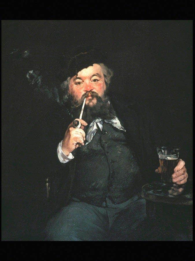 The Good Beer (Le Bon Bock) Manet Edouard Fine Art Print