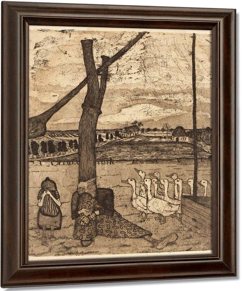 The Goose Girl By Paula Modersohn Becker Fine Art Print