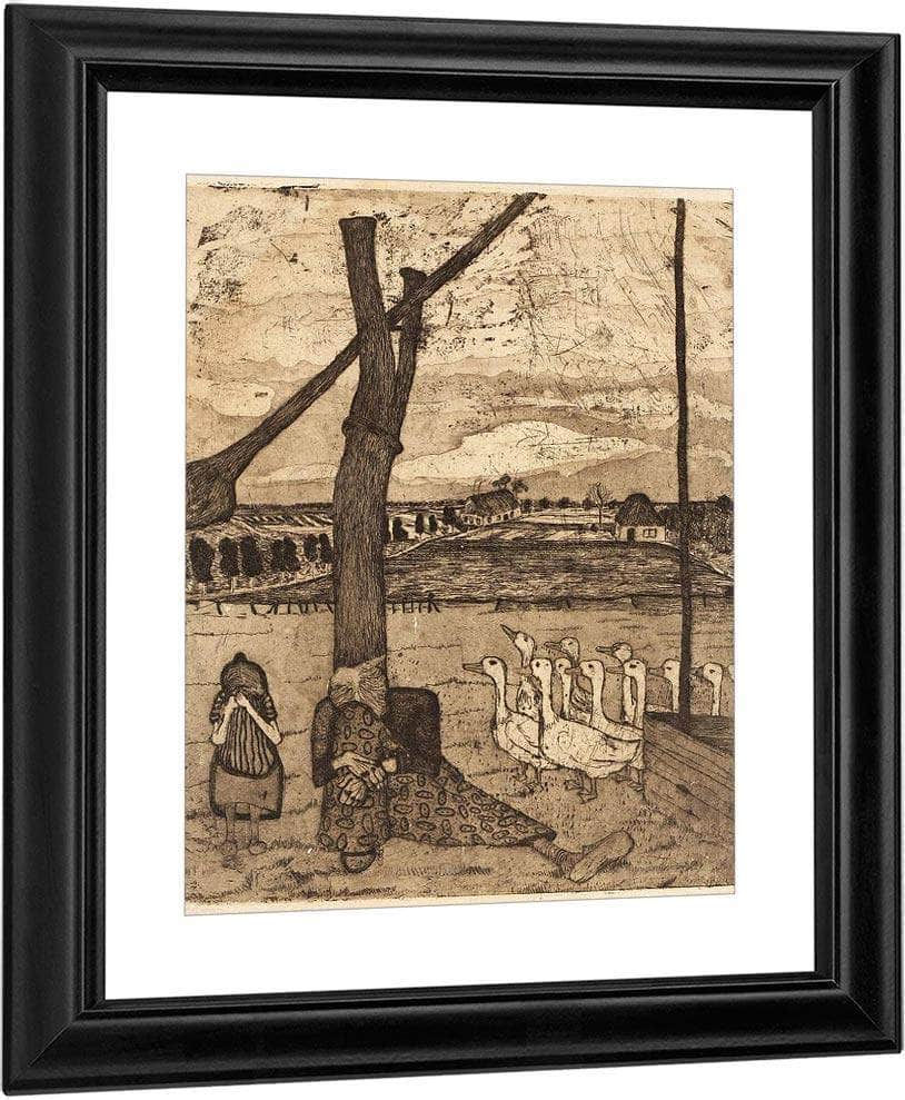 The Goose Girl By Paula Modersohn Becker Fine Art Print