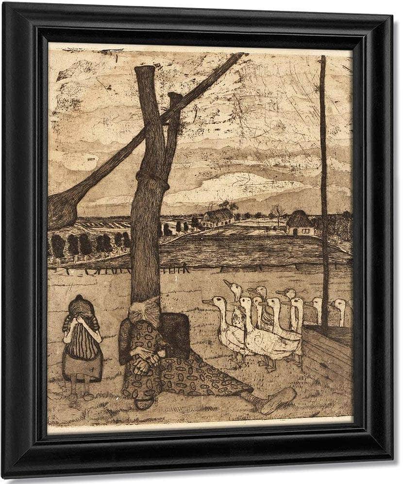 The Goose Girl By Paula Modersohn Becker Fine Art Print