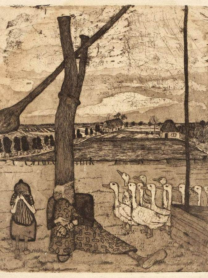 The Goose Girl By Paula Modersohn Becker Fine Art Print