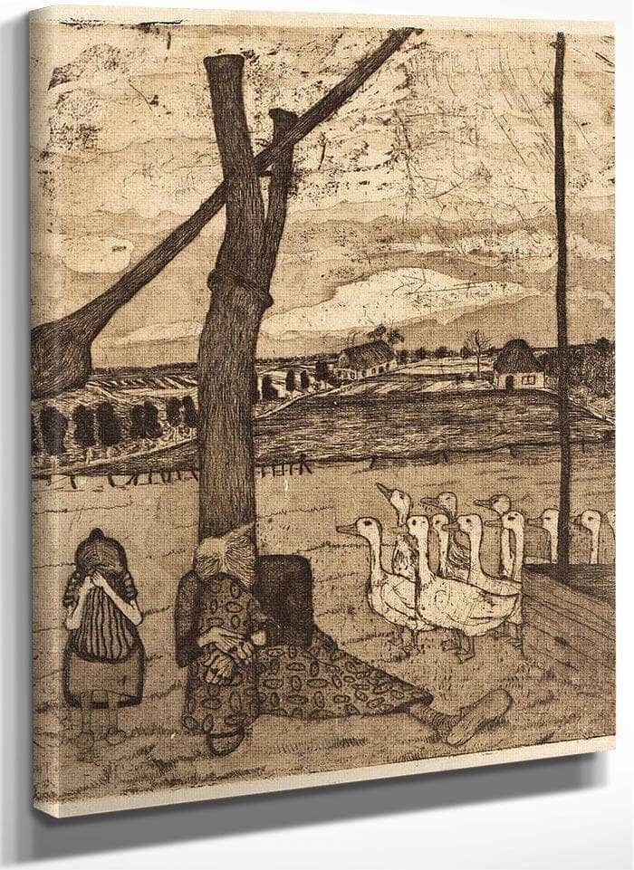 The Goose Girl By Paula Modersohn Becker Fine Art Print